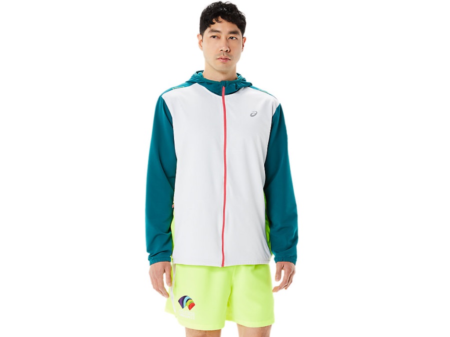 Asics メンズ レディセット ジャケット カラーブロック Wch マルチ
