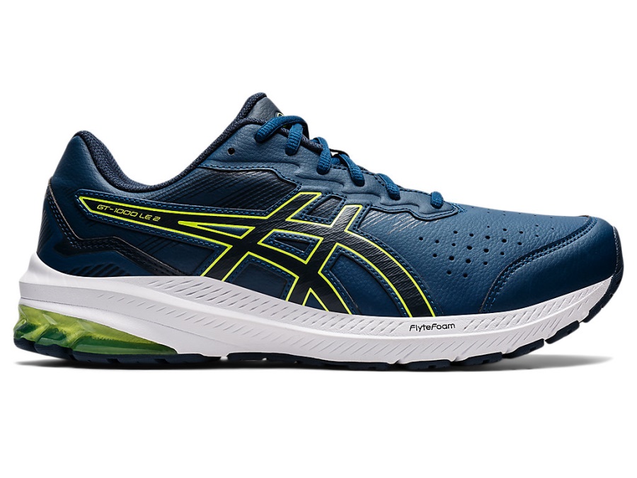Asics ファッションブランド Gt-1000 レザー2(2eワイド) マコブルー フレンチブルー