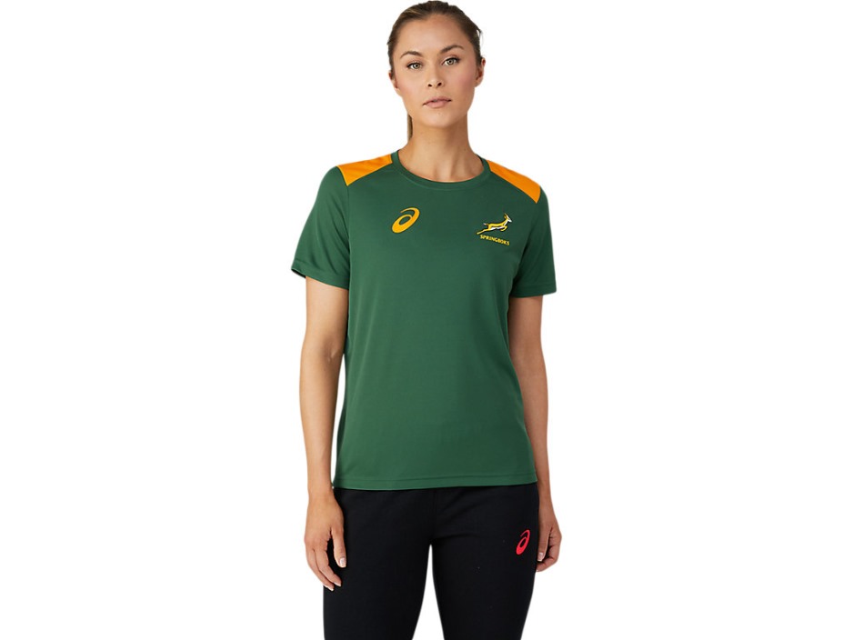 Asics Fashion オークグリーン Sb Ss トレーニングトップ(ファンティー)