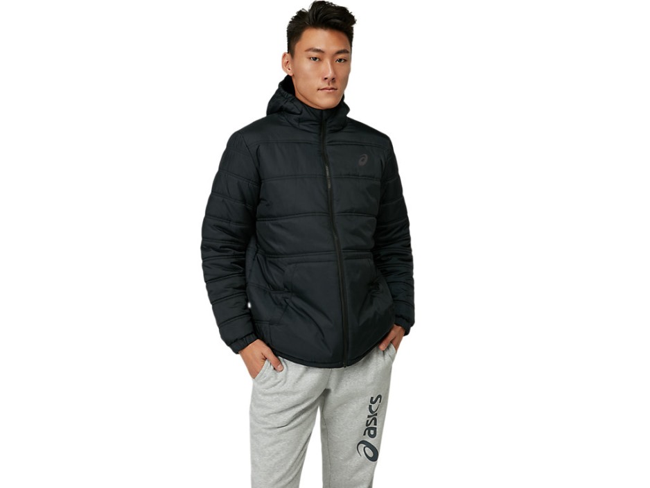 アシックス ファッション パッド入りジャケット M パフォーマンス ブラック